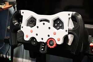 F1-Style Racing Wheel Mod Kit for Logitech G29/G920/G923 – Professional Simulator Upgrade, with Ergonomic Controls & Quick-In