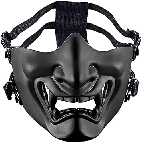 Masque Airsoft Crâne Tactique - Demi-Visage Protection Pour Halloween, CS Et Jeux | Taille Unique Adulte/Ado