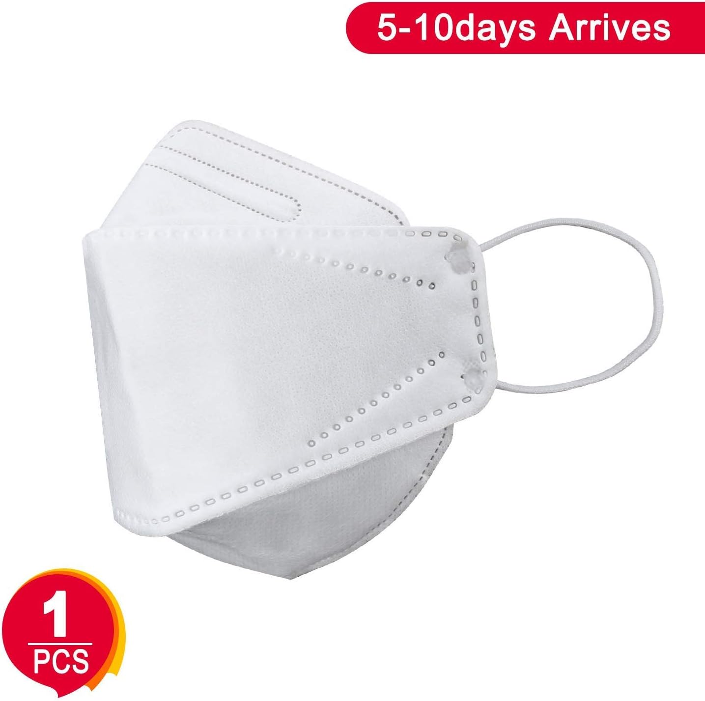 HUIYOU N95 Masks, N95 Respirator Mask for Germ Protection, Surgical Face Mask Anti-Virus and PM2.5（1 PCS）