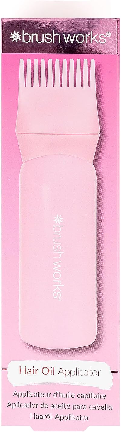 Brushworks Hair Oil Applicator Comb Head Serum Applicator Bottle with
