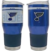 Boelter Brands NHL Twist Insulated Stainless Steel Ultra Travel Tumbler, 24oz (St Louis Blues)