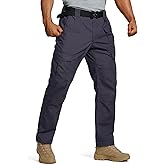 HISEA Men's Ripstop Tactical Pants, Water Resistant Work Cargo Pants, Lightweight Outdoor Hiking Construction Pants