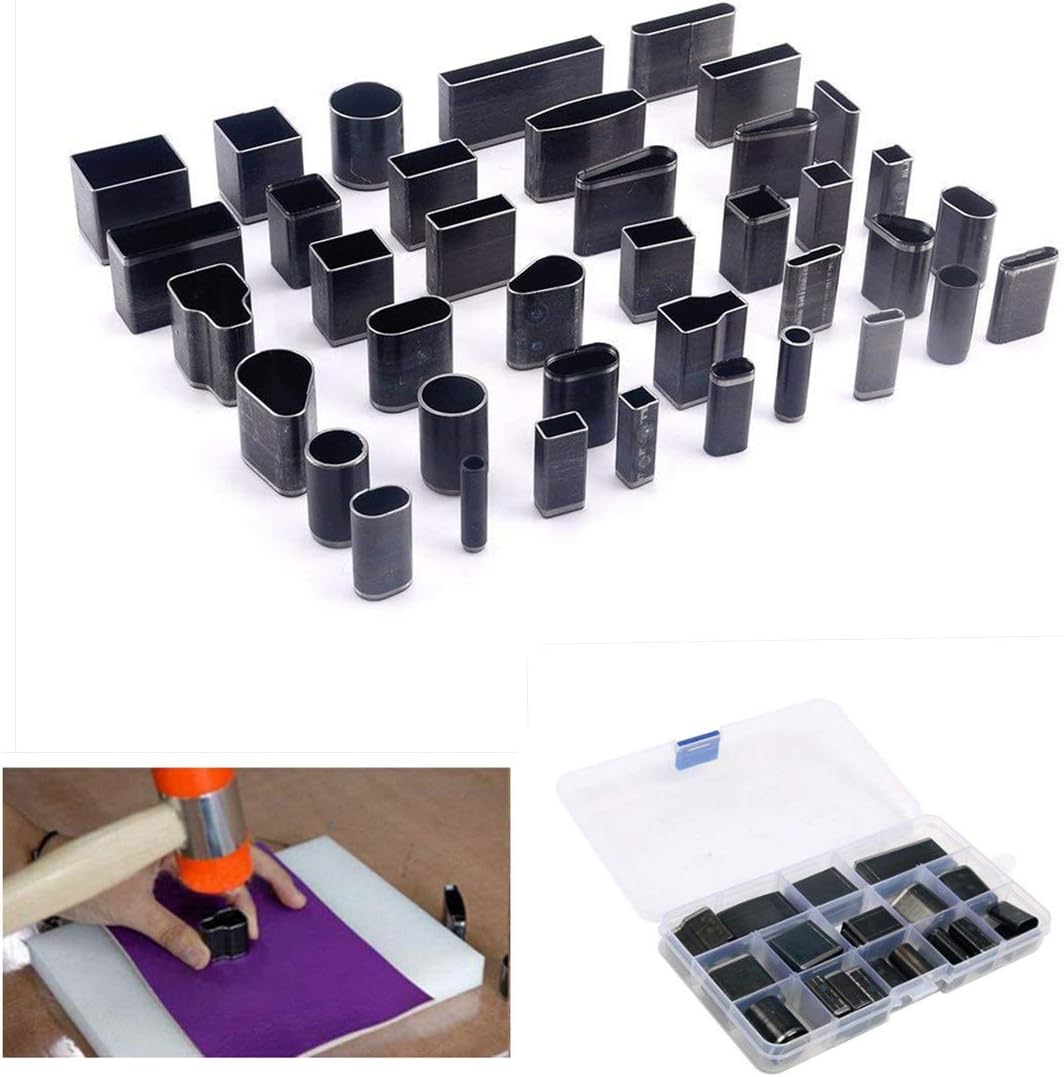39 Shape Style Hole Hollow Cutter Punch Kit Leather Craft DIY Set Leather Cutting Tool for Handmade
