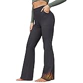 G4Free Fleece Lined Pants for Women Yoga Pants with Pockets Flare Leggings High Waisted Bootcut Dress Winter Work Slacks