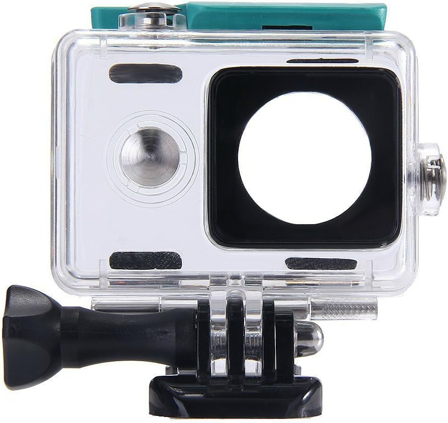 Hapurs Waterproof Housing Protective Case Waterproof Underwater Dustproof Waterproof Swimming Diving Snorkeling Protective Housing Shell Case for Xiaomi Yi Action Sports Camera.(Green)