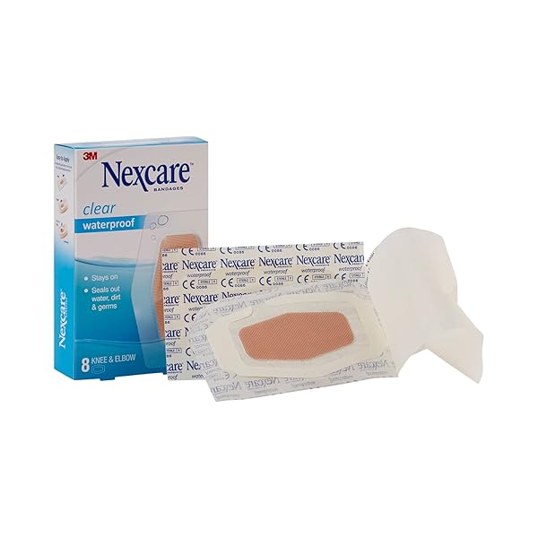 3M NEXCRE KNEE/ELBOW WTPR SIZE 8CT NEXCARE KNEE AND ELBOW WATERPROOF BANDAGE 2 3/8 X 3/1/2 8CT