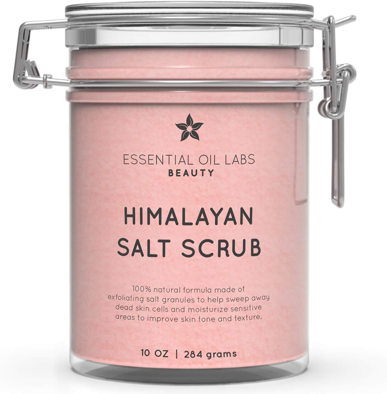 Softening Himalayan Salt Scrub – 100% Natural to Exfoliate and Moisturize All Skin Types– 10 OZ