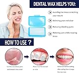 HouChanges Dental Wax for Braces Mint 1 Box 50 Uses Orthodontic Wax view 3