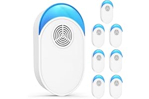 ULTRASONIC REPELLENT 2025 Upgraded Ultrasonic Repeller 8 Packs, Indoor Ultrasonic and Repellent for Roach, Rodent, Mouse, Bugs, Ant, Mosquito, Mice, Spider, Electronic Plug in Pest Control