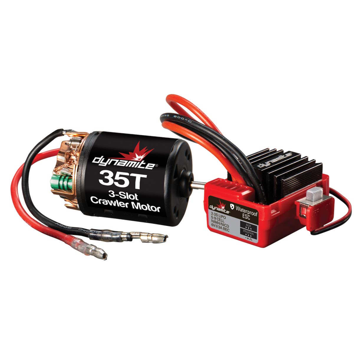 DynamiteBrushed Crawler Motor/ESC Combo 35T DYNS0900 Car Speed Controls & Accessories