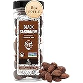 Soeos Black Cardamom 6 Ounces, NON GMO Verified, Kosher, Asian and India Cooking Spice, Smoky Flavor, Freshly Dried Cardamom,