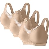 3 Pack of Jelly Bras for Women Supportive Wireless Comfortable Womens Bralettes Sexy Plus Size Seamless Push up Bra