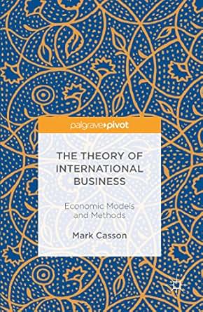 Amazon Com The Theory Of International Business Economic