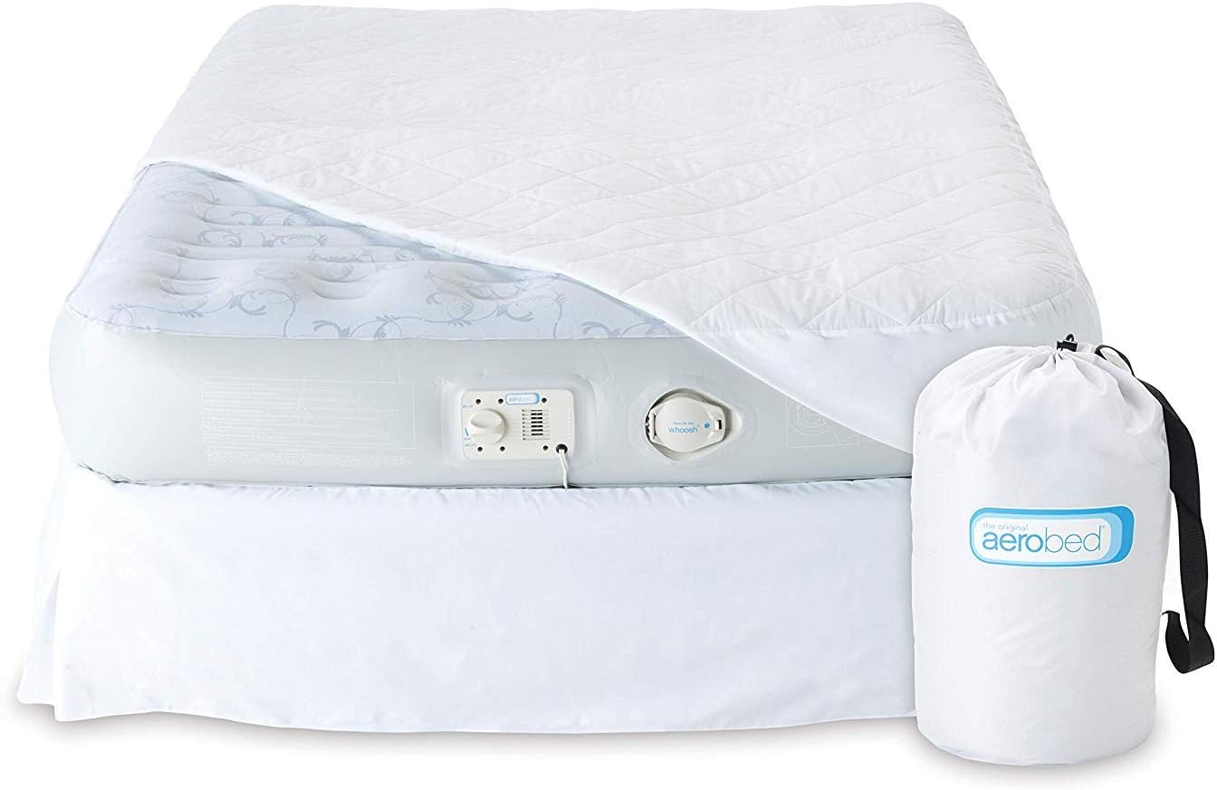 Aerobed Airbed Deluxe Raised Single, Indoor Air Bed with BuiltIn