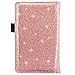 Menesia Glitter Server Book Organizer for Waitress,Waiter Serving Book,Waitstaff Server Order Pads,Guest Checks Books Holder for Restaurant Fit Server Apron(Rose Golden)
