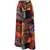 Spmor Women's Floral Printed Trousers Casual Loose Lounge Pants Comfy Yoga Long Pants