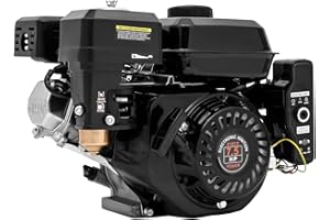 GRFCEVUE 7.5HP 4 Stroke Gas Engine, 210CC Petrol Engine Engine OHV oline Motor Horizontal Gas Engine Pull Start Go Kart Motor Gas Powered Multi-Use Engine for Pumping Machine Microtiller Sprinkler Weeder