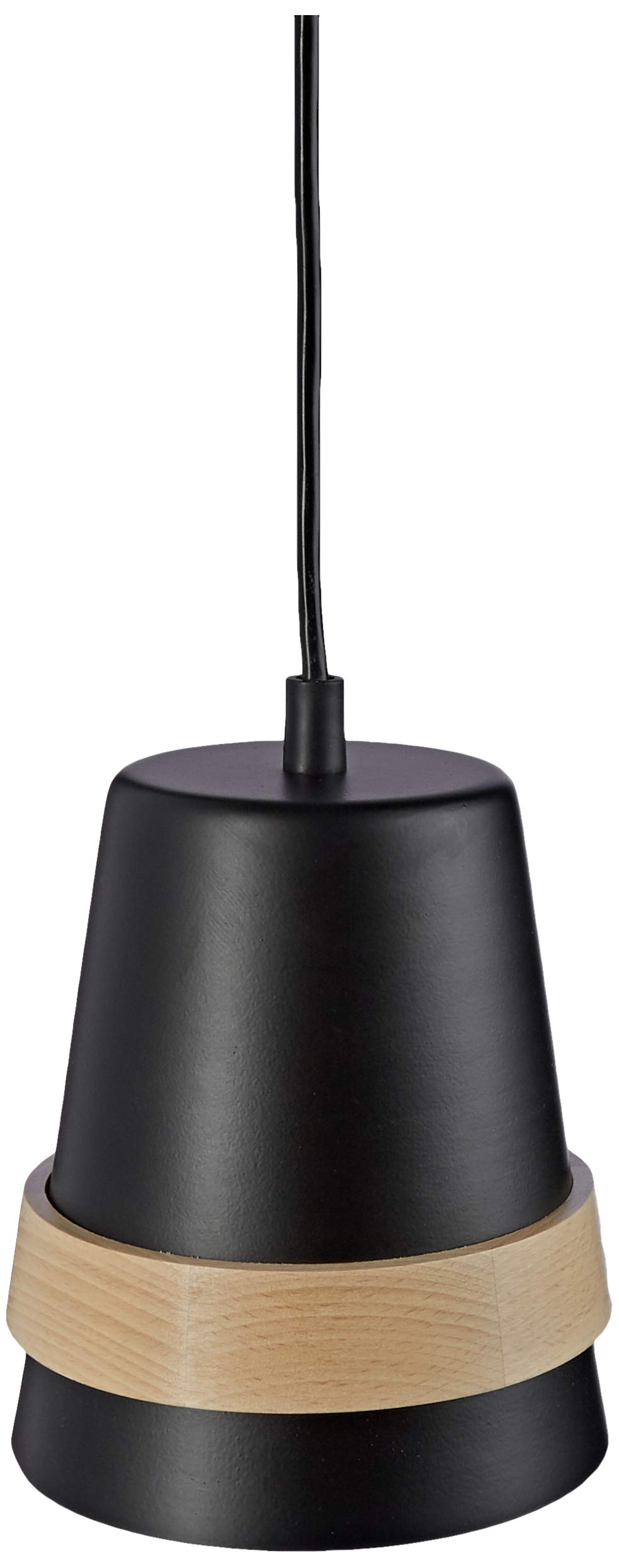 Homemania Metal Black Wood Pendant Light