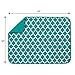 S&T INC. Dish Drying Mat for Kitchen, Absorbent, Reversible XL Microfiber Dish Mat, 18 Inch x 24 Inch, Teal Trellis
