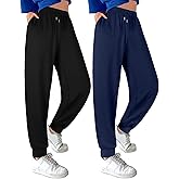 ASIMOON Sweatpants Women with Pockets Loose Lightweight Stretch Yoga Lounge Pants Comfy Drawstring Workout Jogging Pants