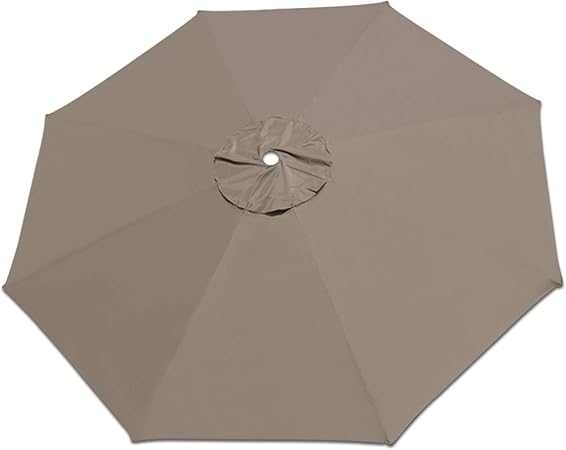 Amazon Com Strong Camel Replacement Patio Umbrella Canopy Cover For 8 2ft 6 Ribs Umbrella Taupe Canopy Only Taupe Garden Outdoor