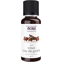 NOW Essential Oils, Clove Oil, Balancing Aromatherapy Scent, Steam Distilled, 100% Pure, Vegan, Child Resistant Cap, 30mL