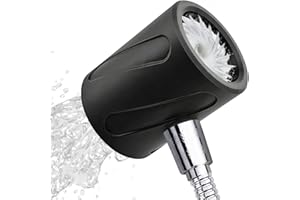 Upgraded Men's Shower Head Handheld, Universal Bathroom Heated Shower Head Massager | Coarse Hole Anti-Clog Design, Durable a