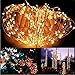 ER CHEN LED String Lights Plug in, Warm White Copper Wire Starry Fairy Lights Decorative Lights with Adapter for Christmas Party Wedding(165ft/50m 500LED)