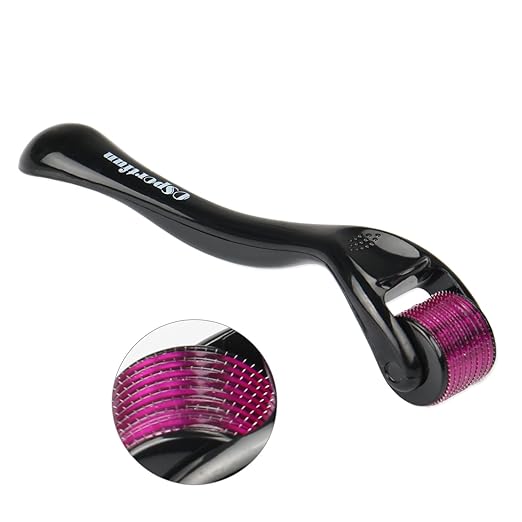 EXTSUD Dermaroller 0.25mm Set Dermaroller Gesicht 540 Titanlegierung Micro Needle Roller für ...