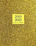 2019 2020 Metallic Gold 15 Months Daily Planner: Academic Hourly Organizer In 15 Minute Interval; Appointment Calendar With Address Book & Note Section; Monthly & Weekly Goals Journal With Quotes by ZenWerkz