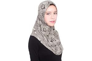 Womens Muslim Hijab One Piece Instant Headscarf Head Wraps Scarves Shawls Arab Islamic Abaya Cover