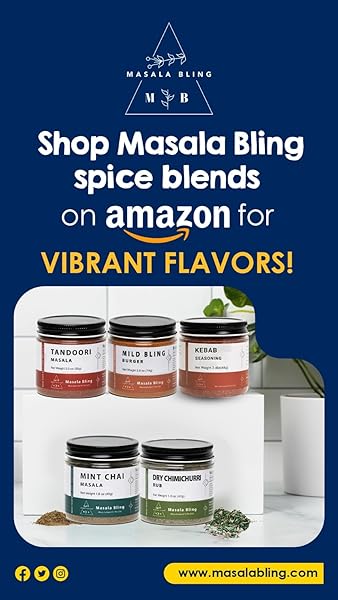 MASALA BLING BURGER & HAMBURGER SEASONING – 2.6 OZ | PERFECT SPICE BLEND FOR GRILLING CHICKEN, BAKING COTTAGE CHEESE (PANEER), MARINADES & MIX-INS