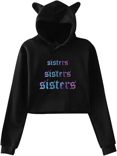 sisters cropped hoodie