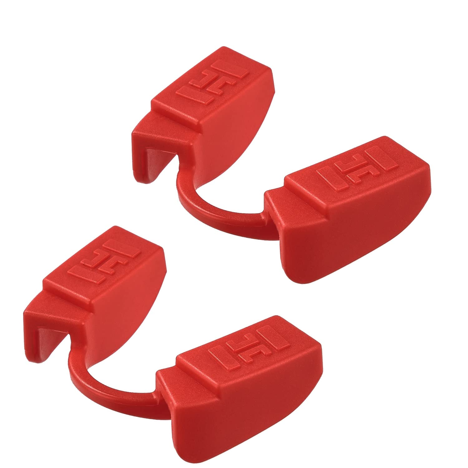 Powerlifting Mouthguard for All Strength Training Sports, Fitness Mouthpiece with Slim Design,Perfect Protective Gear in Gyms (2 Pack RED)