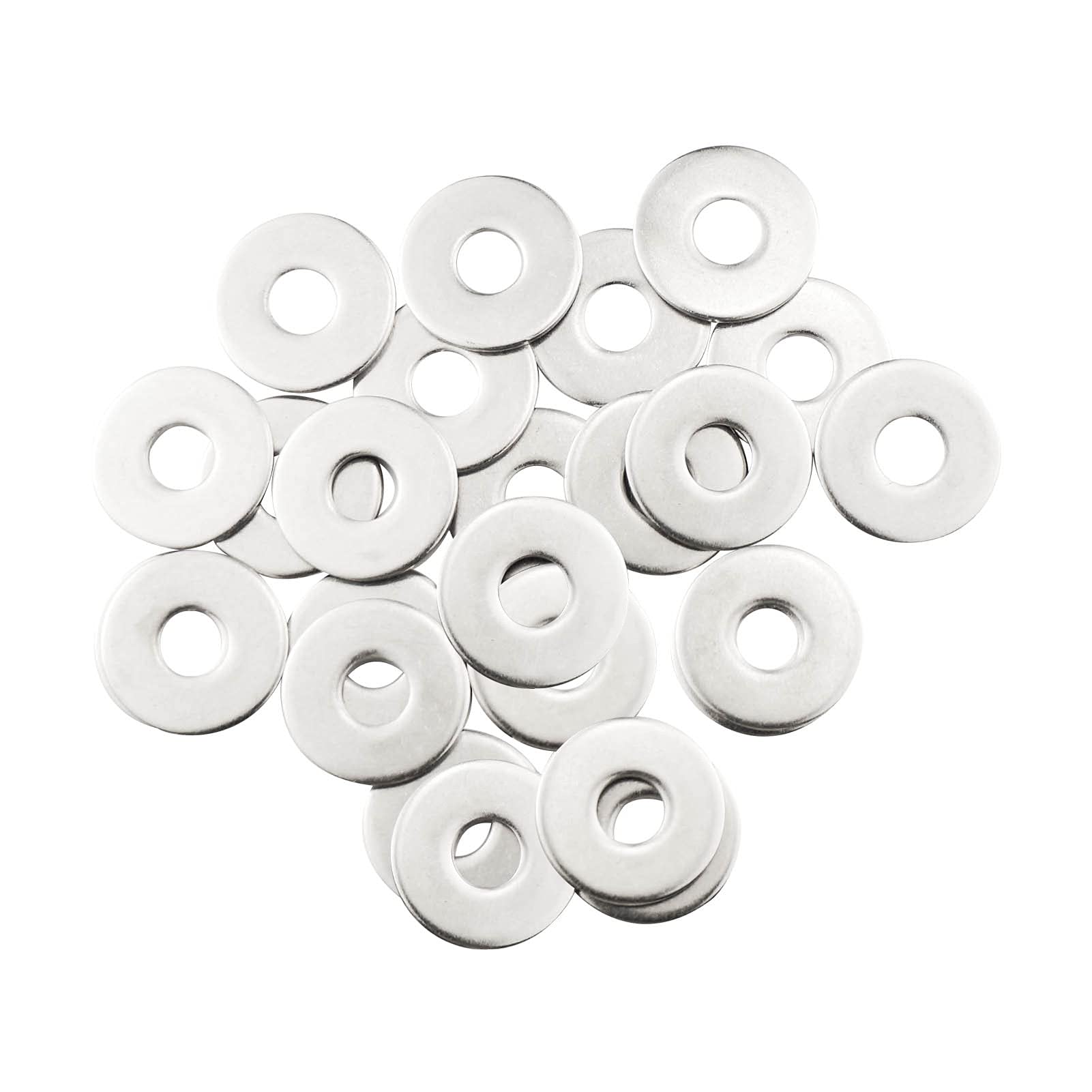 M10 Washers, M10 x 30mm Penny Washers, (Pack of 20) A2 304 Stainless Steel Washer, Flat Repair Washer, Large Metal Plain Round Chrome for Screws & Bolts — image 1