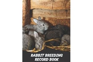 Rabbit Breeding Record Book: Baby Rabbit & Bunny Farming Management Logbook For Cuniculture Practitioners, Medical & Litter I