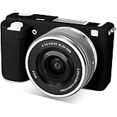 Rieibi ZVE10 Case, Soft Silicone Protective Case for Sony ZV-E10 ZVE10 Camera, Lightweight Rubber Cover for Sony Alpha ZVE10 