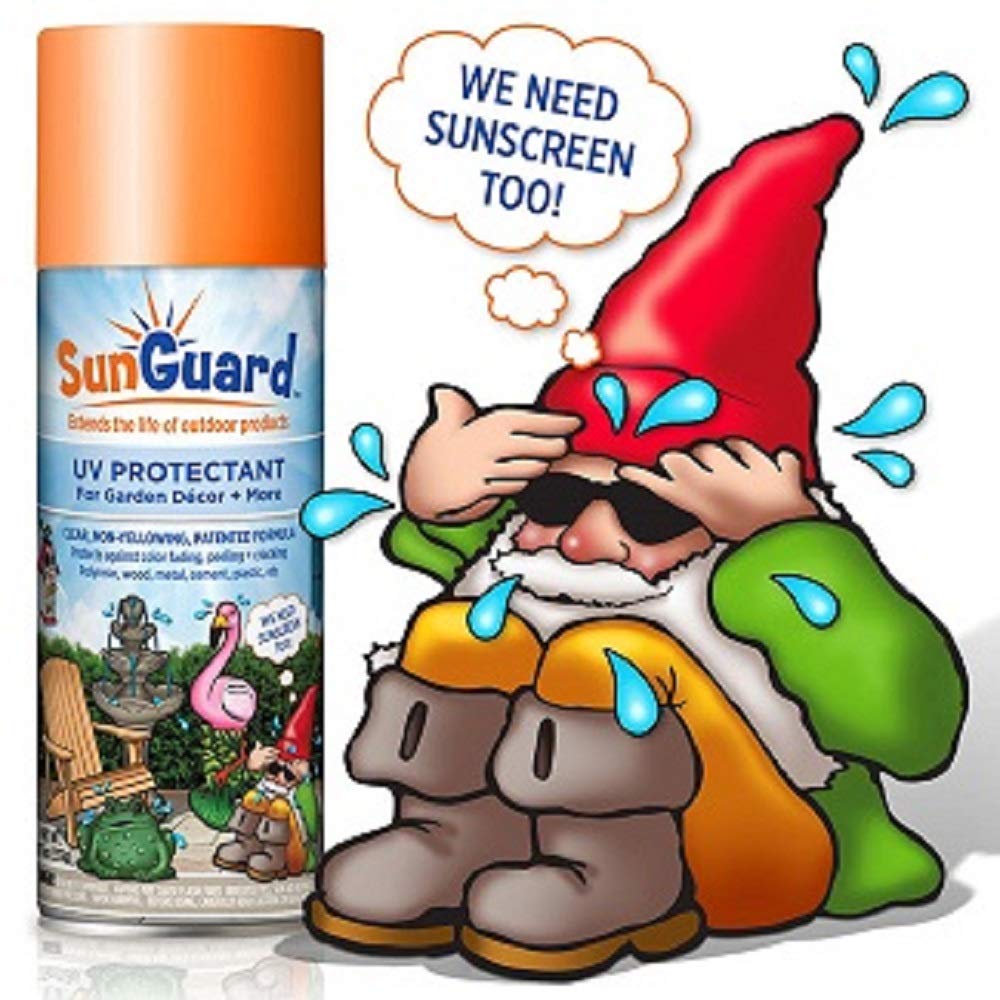 SUNGUARD UV Protectant Spray for Outdoor Decor, Furniture & More (2-Pack) Prevents Fading Peeling and Cracking