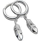 Men's 925 Sterling Silver Plated Hoops Earrings, Hoop for Men Huggie Ear ring Cool, Gift for My Man