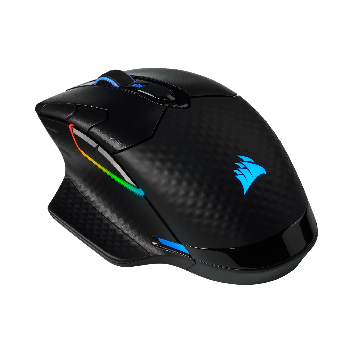 CORSAIR DARK CORE RGB PRO Wireless FPS/MOBA Gaming Maus - 18.000 DPI - 8 Programmierbare Tasten - Sub-1ms Wireless - iCUE Kompatibel - PC, Mac, PS5, PS4, Xbox - Schwarz