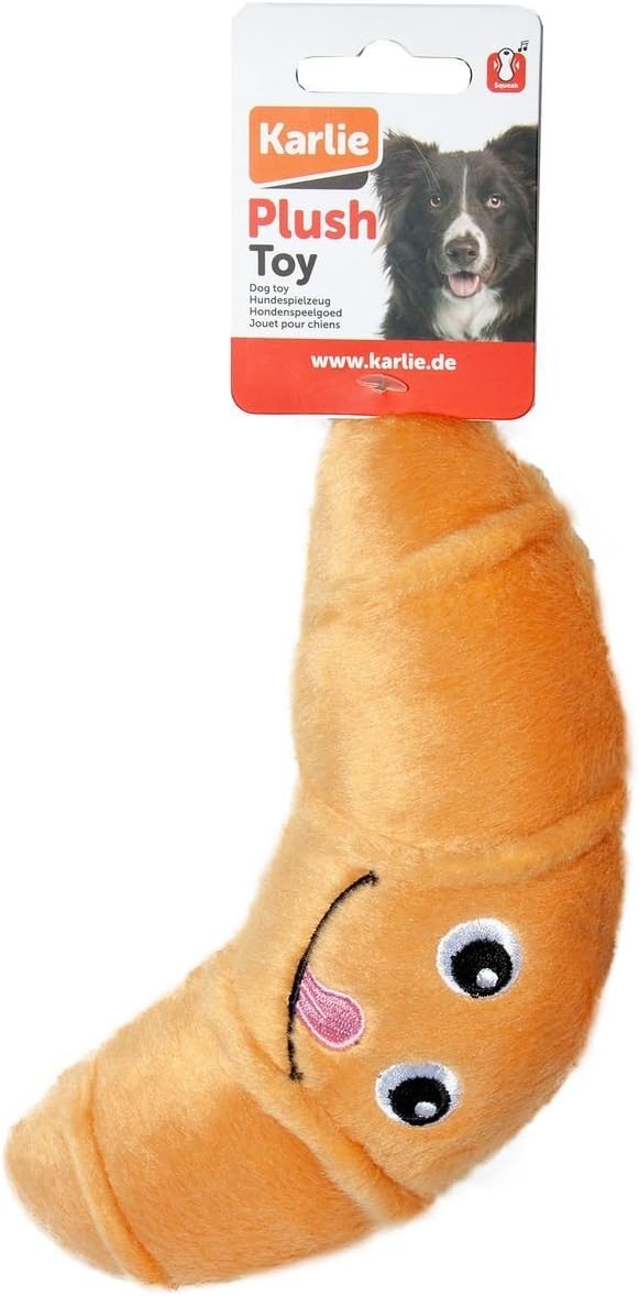 Karlie Croissant Plush Dog Toy L 19 cm Beige