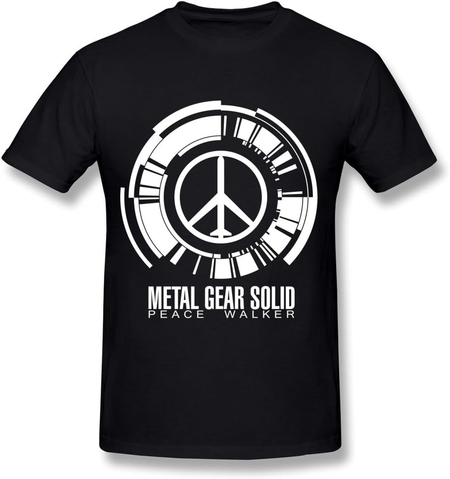 SANMU Men's Metal Gear Solid Peace Walker Logo T-shirt L Black