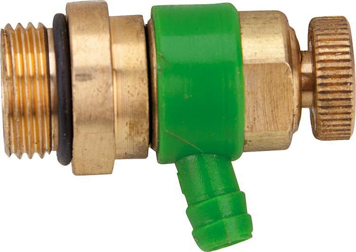 Drain Valve with O-Ring, 1/4" Brass, for valves up to 2"