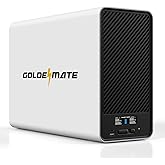 GOLDENMATE 1500VA/1000W Lithium UPS Battery Backup &amp; Surge Protector, White | Line Interactive, Pure Sine Wave, AVR, 8 Outlets, 296Wh Extended Runtime, 51.2V LiFePO4 Backup Battery for PC/NAS/Gaming/TV