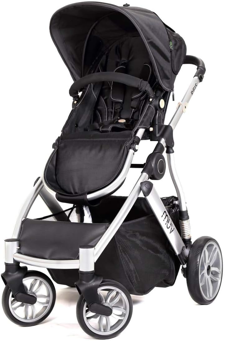 Muv Reis Stroller & Bassinet - Arctic Silver - One Size