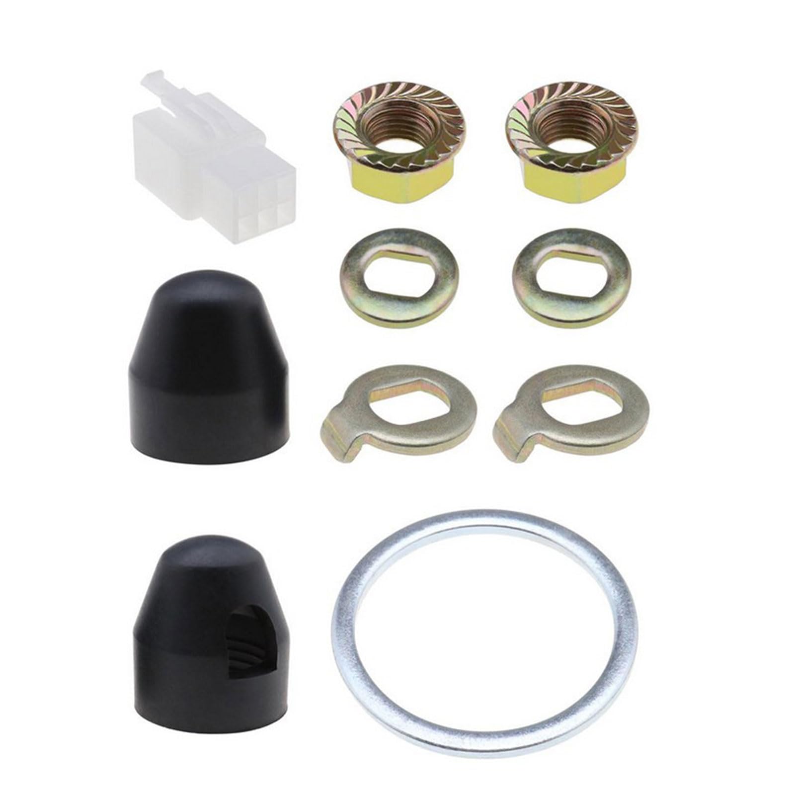 M14 E-Bike Nuts & Bolts Set - Hub, Axle, Lock Nuts & Washers