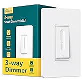 TREATLIFE 3 Way Smart Dimmer Switch 1 Pack, Master 3 Way Dimmable Light Switch, 2.4GHz Smart Switch Compatible with Alexa and