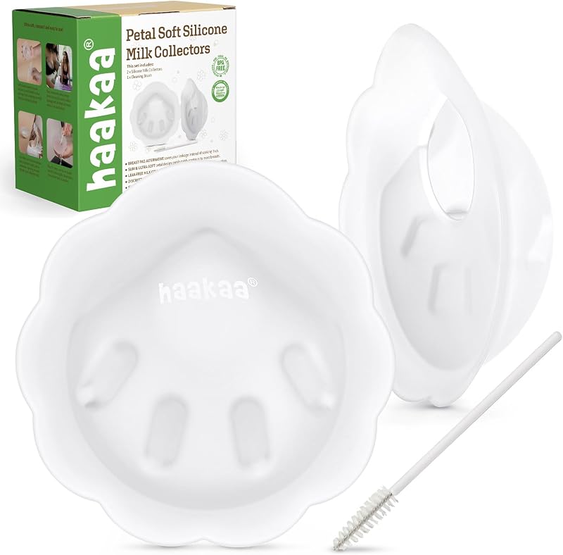 haakaa Petal Soft Silicone Milk Collector 2Pack Breastfeeding