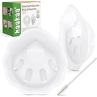 haakaa Petal Soft Silicone Milk Collector丨Discreet Leak-Protection Breast Milk Saver, Reusable Breast Shells Milk Collection 