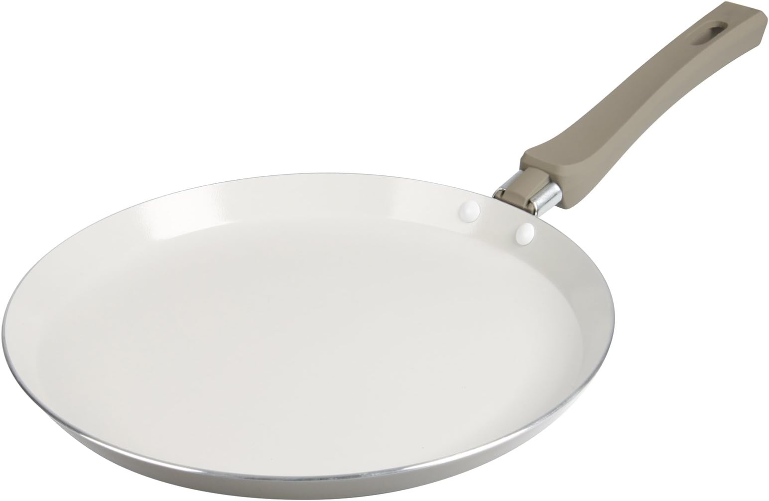 Crealys 513530 Crêpe Pan Range Mistral Aluminium, Diameter 26, Taupe